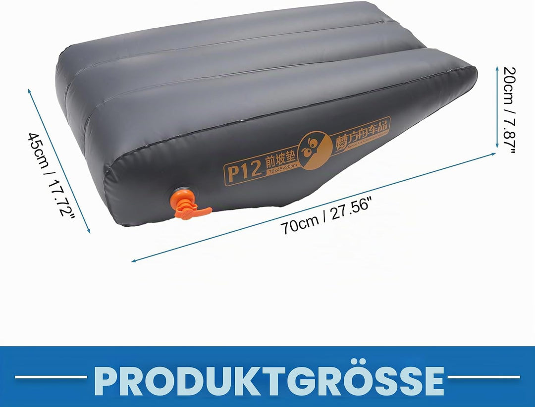 Auto Vordersitz Aufblasbare Matte Schlafmatte zum Nickerchen Tiefgrau