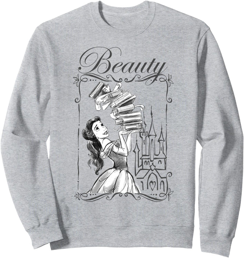 Disney Beauty And The Beast Belle Books Sketch Sweatshirt