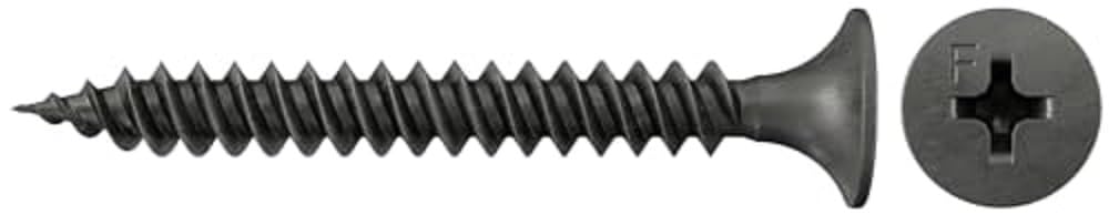 fischer Schnellbauschraube 3,9 x 35, Gipskartonschraube mit Trompetenkopf, Feingewinde, Nadelspitze