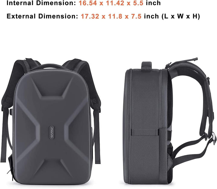 MOSISO Kamera Rucksack, DSLR/SLR/Spiegellose Fotografie Kameratasche 15-16 Zoll Wasserdichte Hartsch