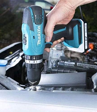 Makita HP457DWEX4 LI Akku-Schlagschrauber 18 V/1,3 Ah 13 mm Durchmesser (2 Batterien + Zubehörset hp