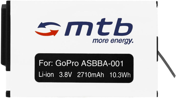 4 Akkus + Dual-Ladegerät (USB) für GoPro Fusion [ersetzt GoPro ASBBA-001/2710 mAh / 3.8V / Li-Ion] -