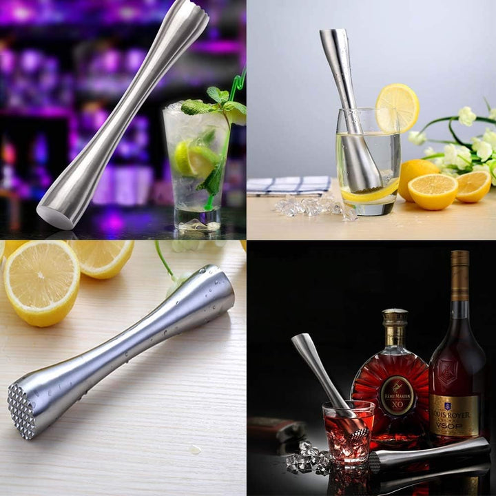 20,3 cm Stössel für Cocktails, professioneller Edelstahl-Stössel für altmodische Bitters, zum Kreier
