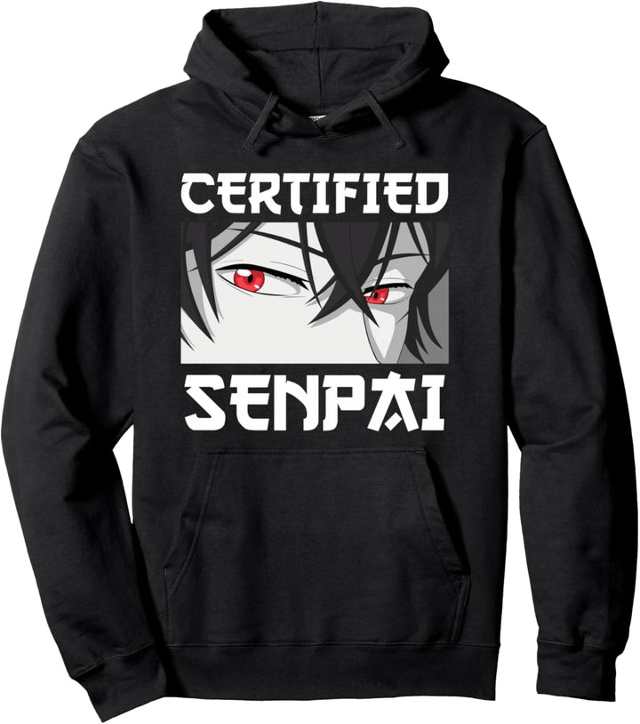 Lustiges Anime Otaku für Teenager Jungen und Weebs zertifiziert Senpai Pullover Hoodie
