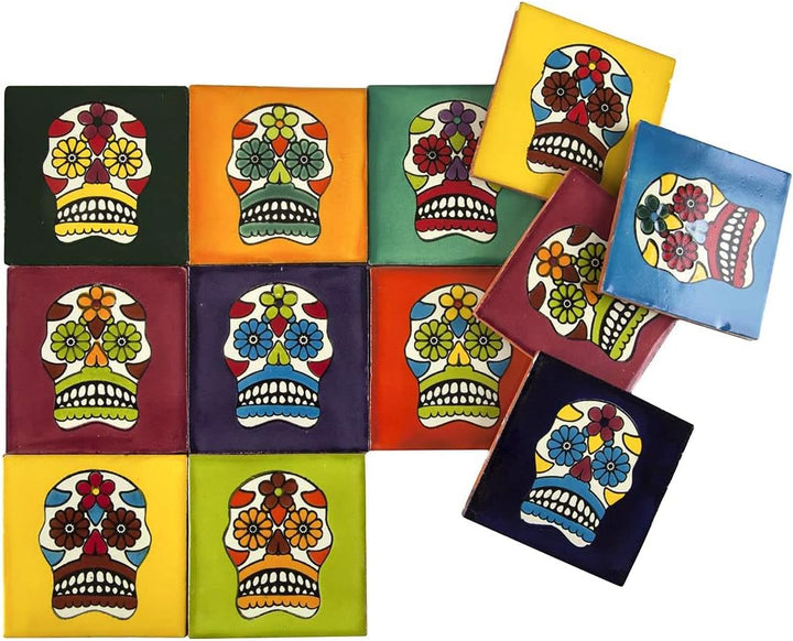 Cerames Mexikanische Keramische Fliesen Calaveras - 30 dekorative mexikanische mosaik fliesen für Ba