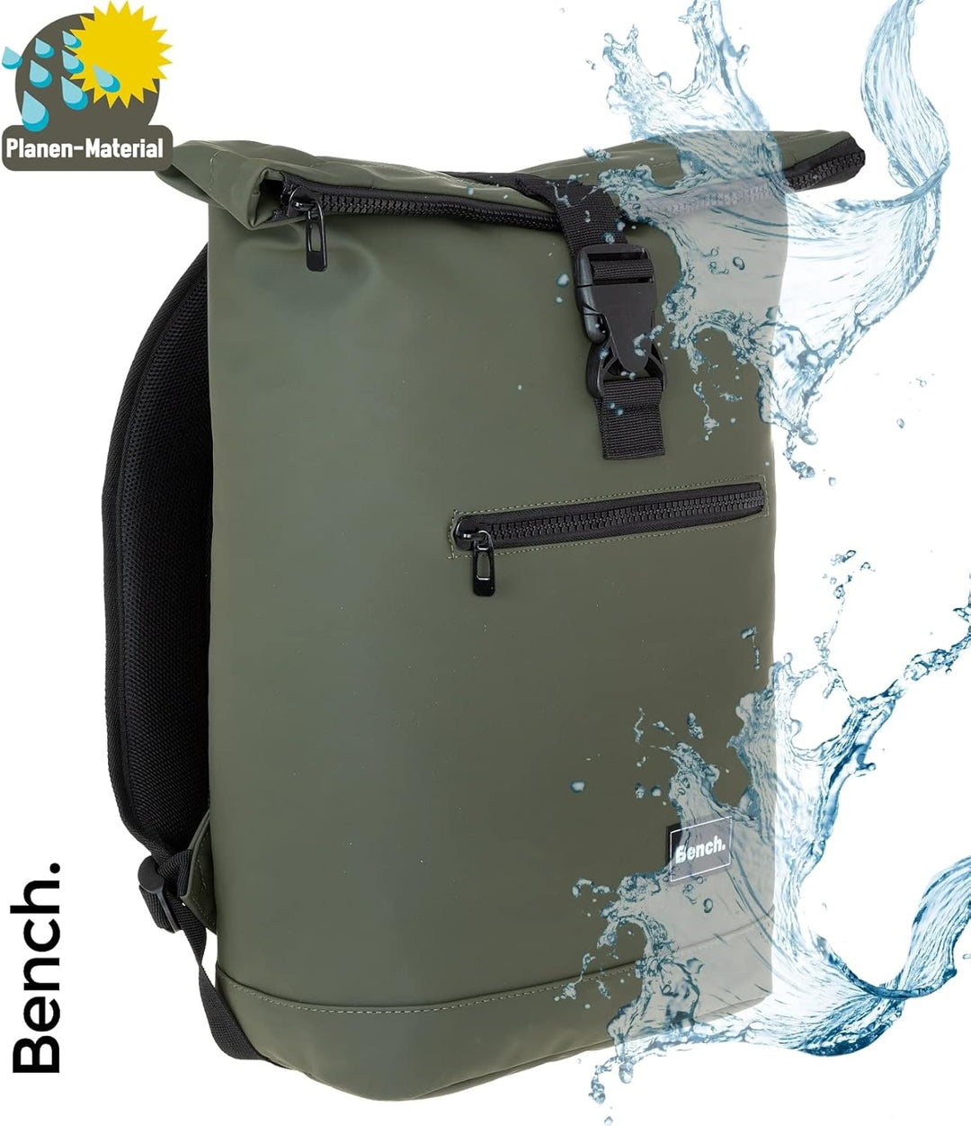Sieber Rucksack Kurierrucksack Bench Hydro Plane Roll-Top backpack Laptoprucksack A4 wetterfest Dame