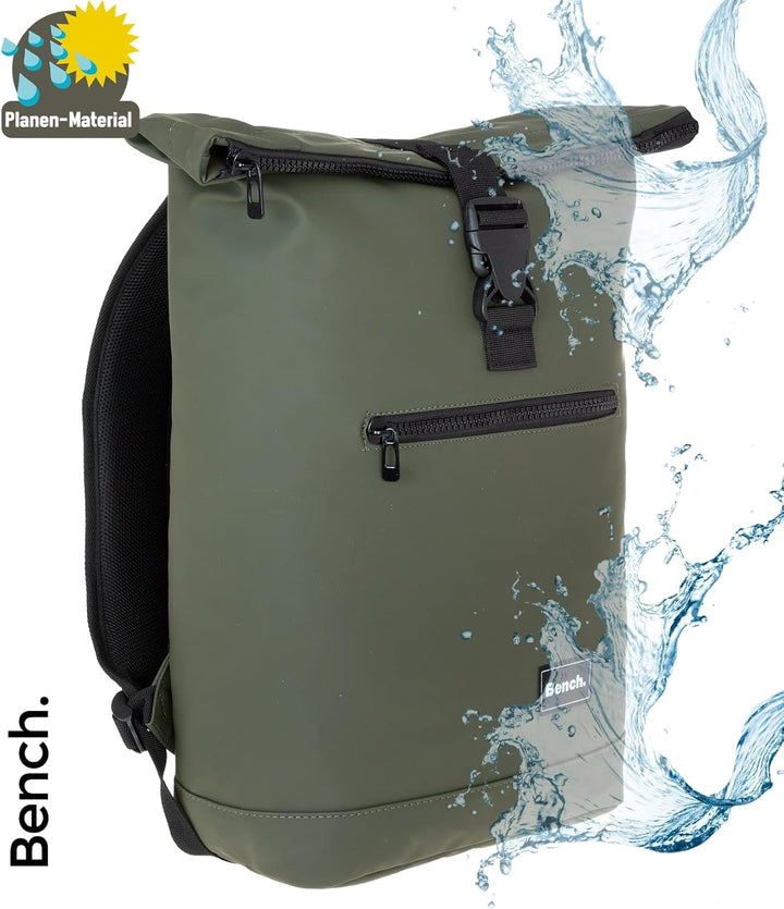 Sieber Rucksack Kurierrucksack Bench Hydro Plane Roll-Top backpack Laptoprucksack A4 wetterfest Dame