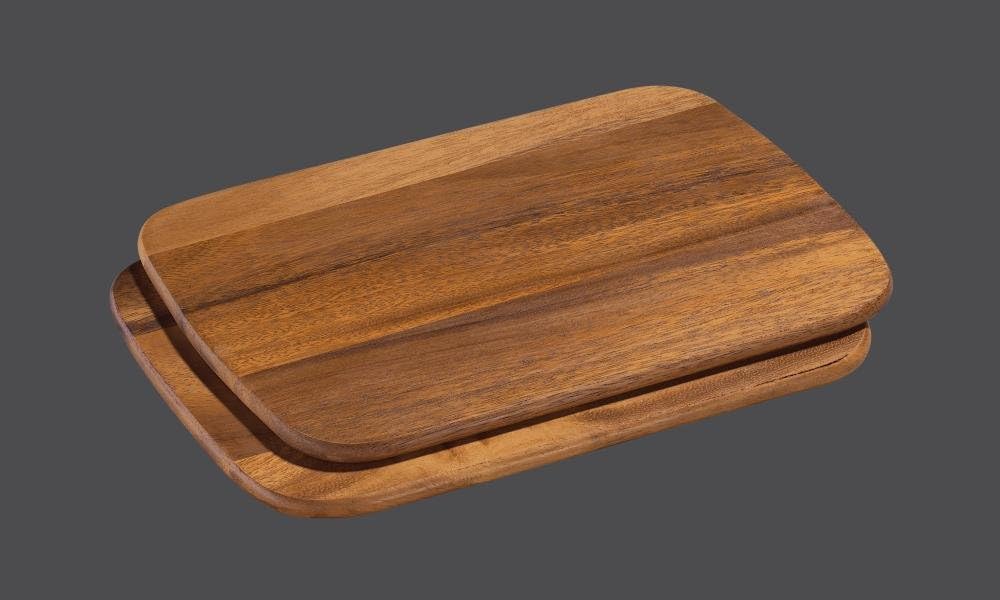 Zassenhaus Serviertablett Holz | 53×41×7cm | Teetablett & Frühstücksbrettchen Holz | 2er Set | aus n