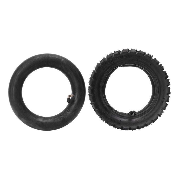 10 Zoll Elektroroller Reifen, Aufblasbarer Ersatz 255x80, Gummi Reifen Innen Aussenrohr Set mit Stos