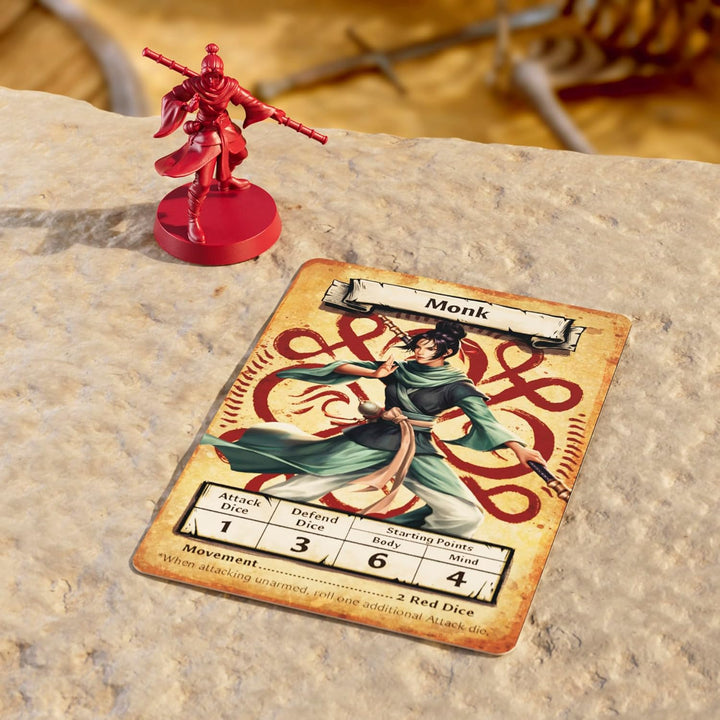 Hasbro Gaming HeroQuest Hero Collection Path of The Wandering Monk Figuren | Enthält 2 detaillierte