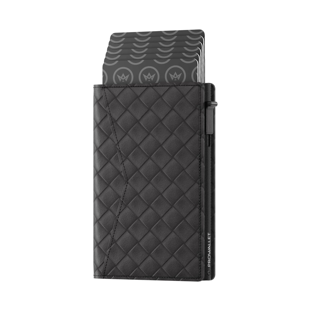 ProWallet Slim 6,7cm, 10,5cm, 1,4cm Gewebt Schwarz, 6,7cm, 10,5cm, 1,4cm Gewebt Schwarz