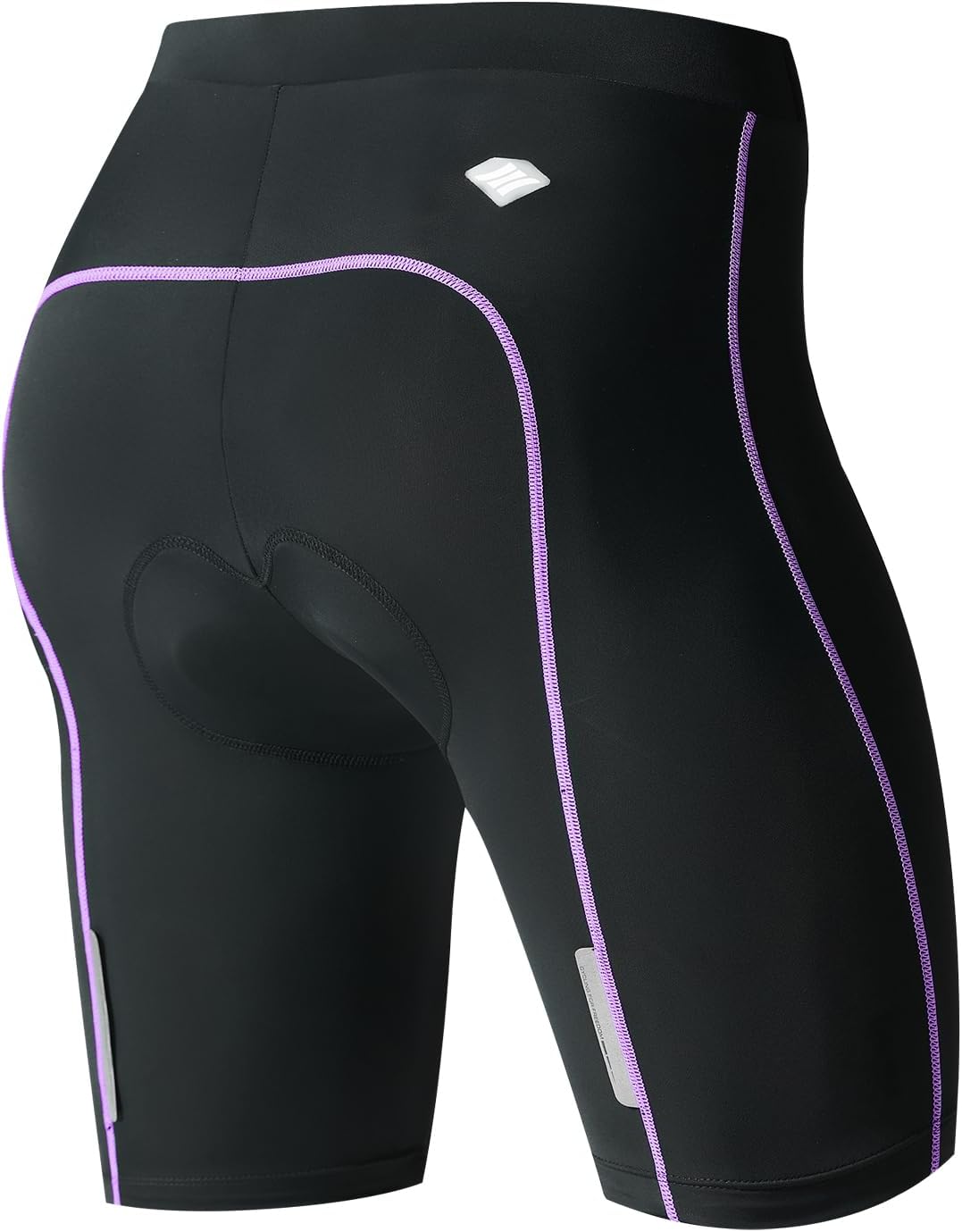 Santic Fahrradhose Damen Gepolstert Kurz Radlerhose Gepolstert Schnelltrockende mit Sitzpolster 3D b