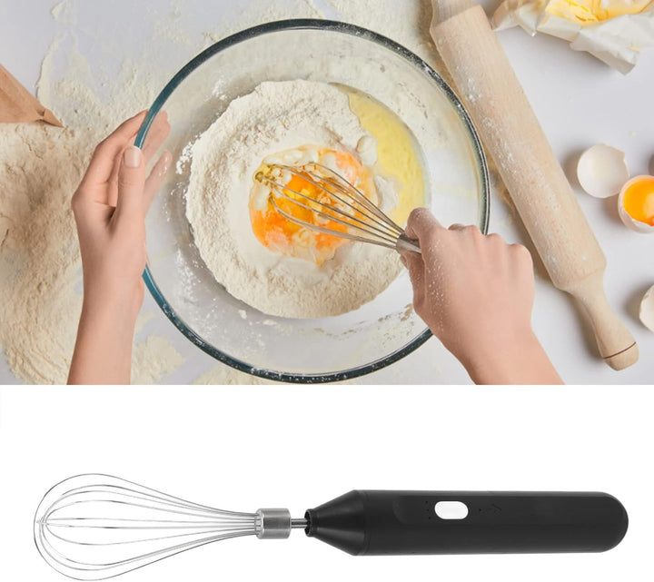 Handheld USB Lade Elektrische Schneebesen Tragbare Edelstahl Milchaufschäumer Küche Bar Liefert (Sch