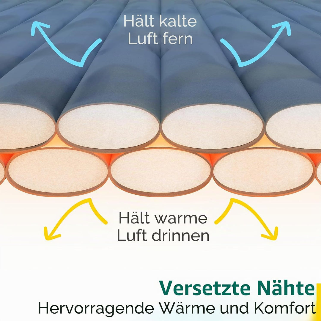 Trail-Alpin-Schlafsack mit Kapuze – 250 g Schlafsack, 3-Jahreszeiten- Schlafsack. Leicht, kleines Pa