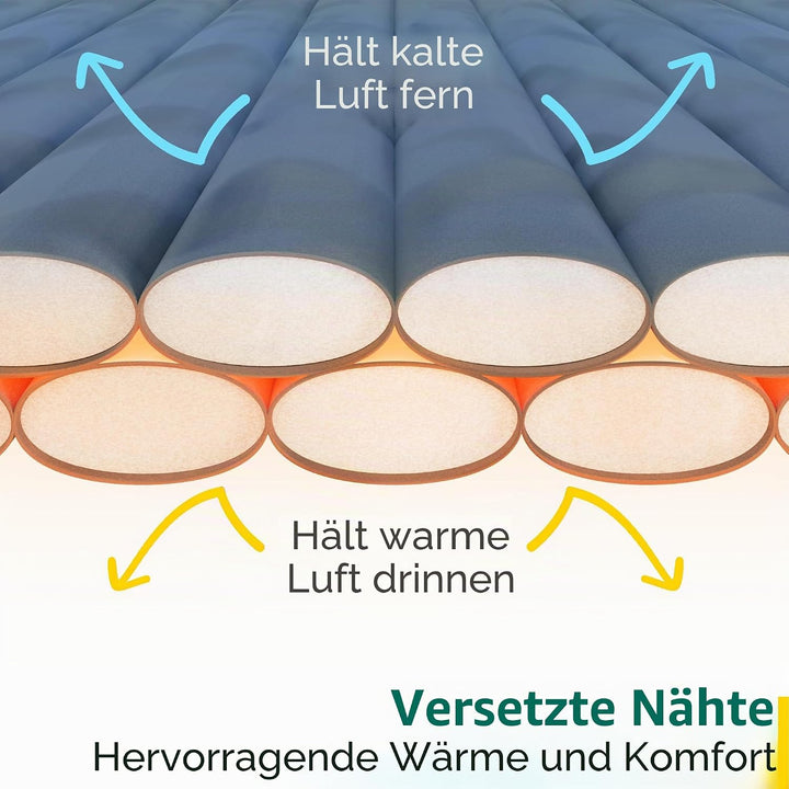 Trail-Alpin-Schlafsack mit Kapuze – 250 g Schlafsack, 3-Jahreszeiten- Schlafsack. Leicht, kleines Pa