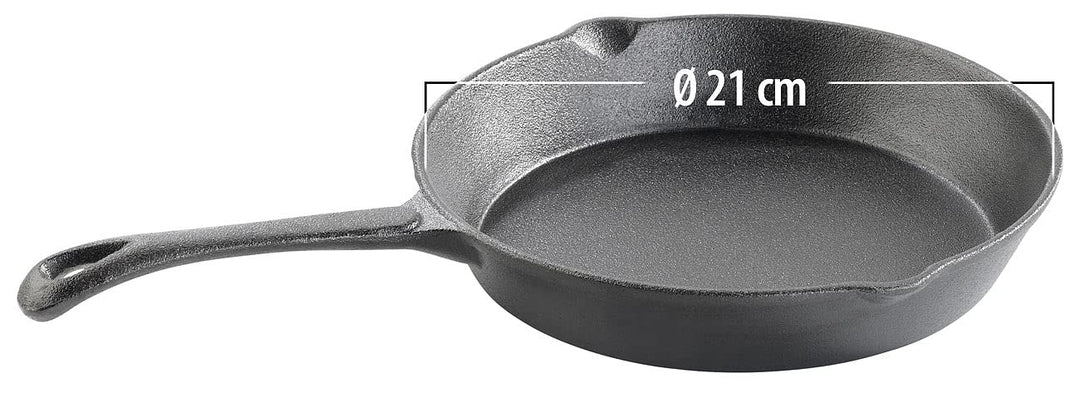 Tornwald-Schmiede Gusseisenpfanne: Gusseisen-Pfanne, 21 cm (Gusseiserne Pfanne, Gusseisenpfanne Gril