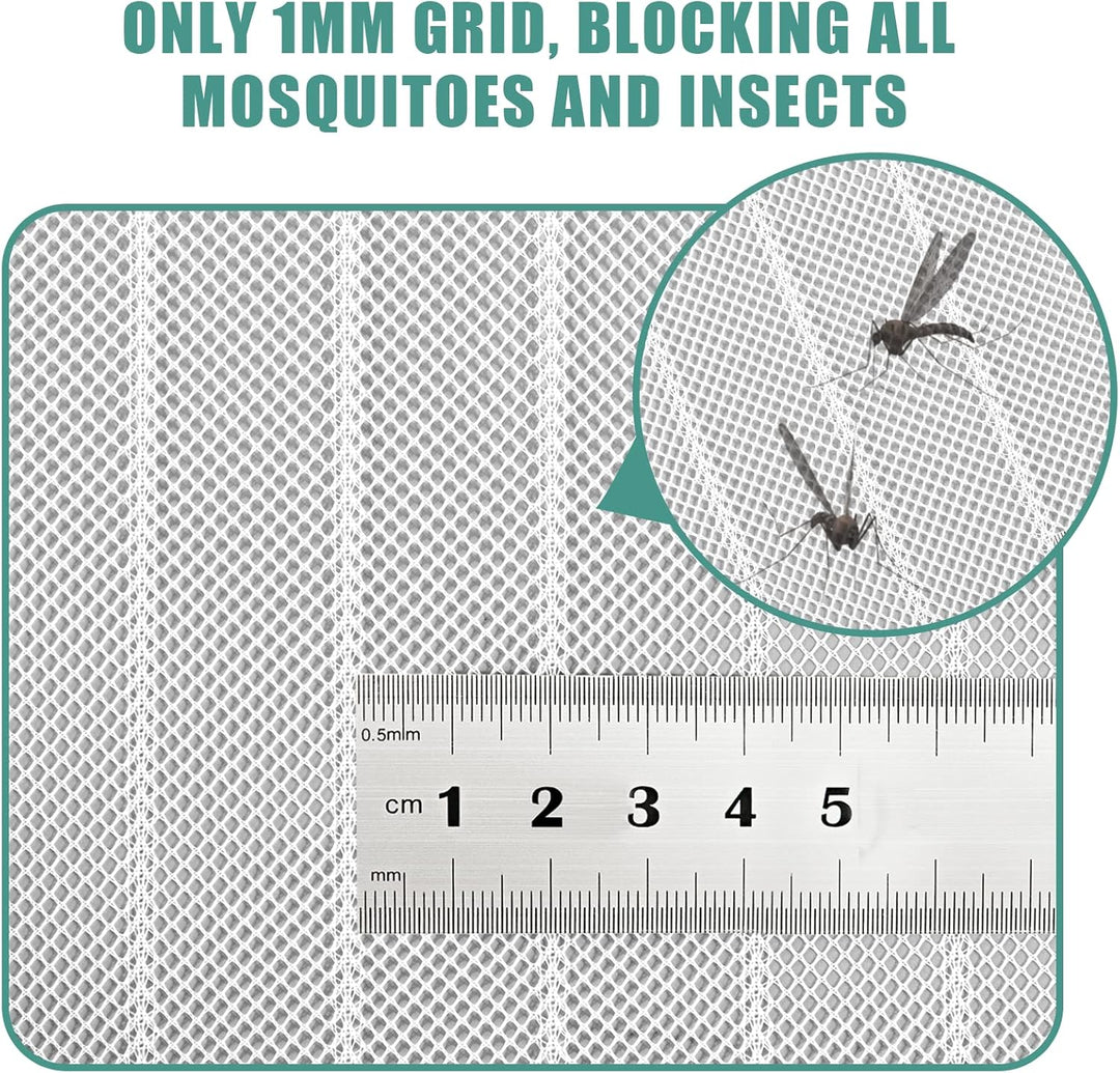 Fliegengitter Balkontür 80x220, JOY2SEE Fliegengitter tür Weiss, Schutz für Ihre Familie
