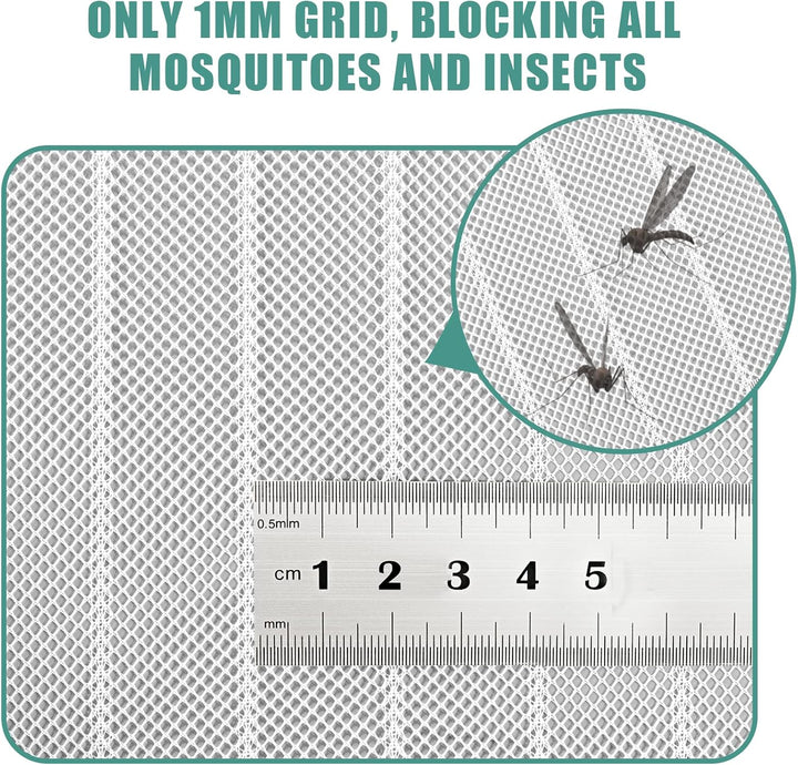 Fliegengitter Balkontür 80x220, JOY2SEE Fliegengitter tür Weiss, Schutz für Ihre Familie
