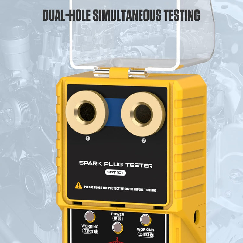 Auto-Zündkerze & Zündwerkzeuge SPT101 Kfz-Zündkerze Zündkerze Doppellochdetektor Zündkerzentester An