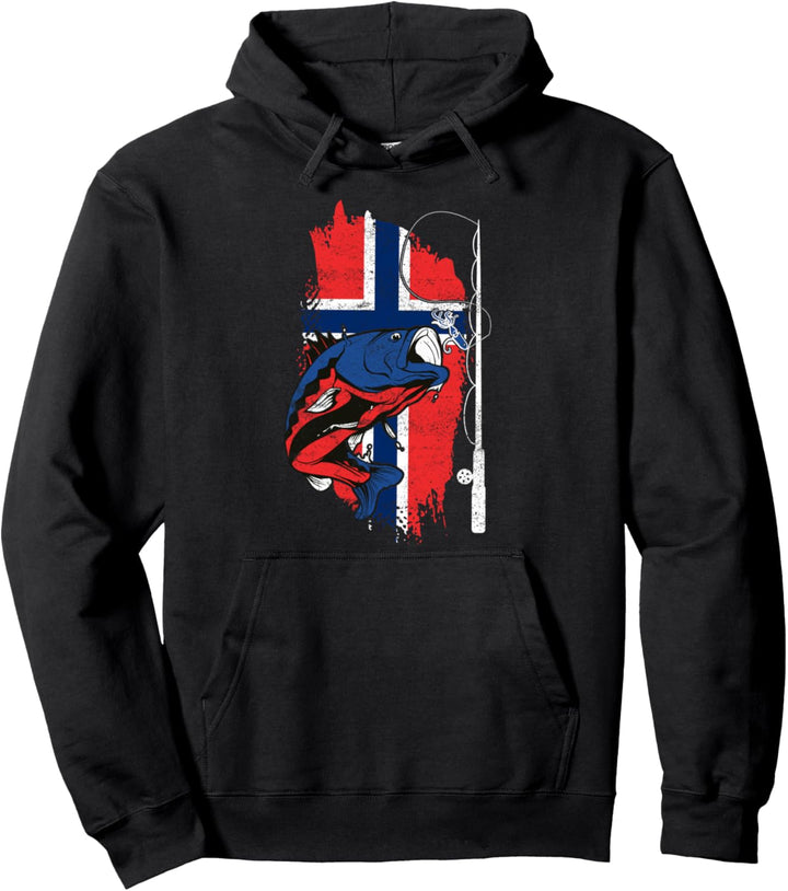 Norwegen Angeltour Fishing Trip Angeln in Norwegen Pullover Hoodie