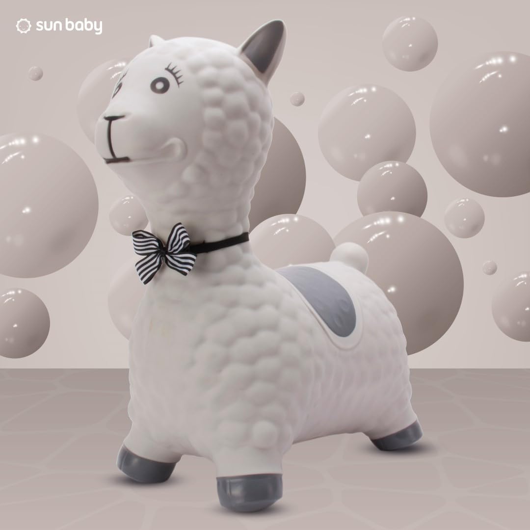 sun baby Hüpftiere ab 1 Jahr mit Pumpe aufblasbares Hüpfspielzeug aus Hochwertigem und Strapazierfäh