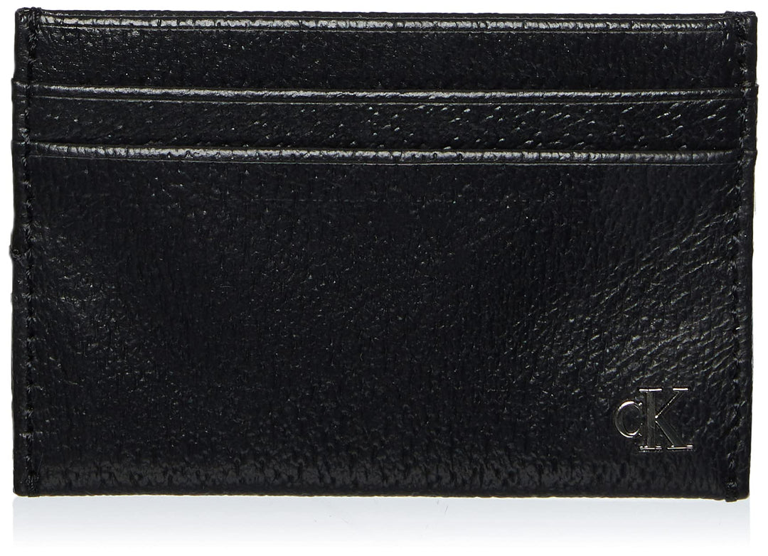 Calvin Klein Herren Ckj Monogram Texture Cardcase Geldbörse Schwarz (Black)