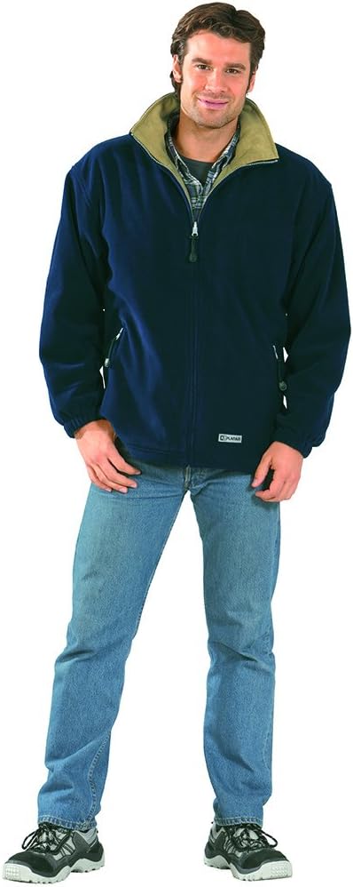 Planam 347064 Outdoor Stream Fleecejacke, Marine/Camel, Grösse 64 Marine/Camel 3XL, Marine/Camel 3XL