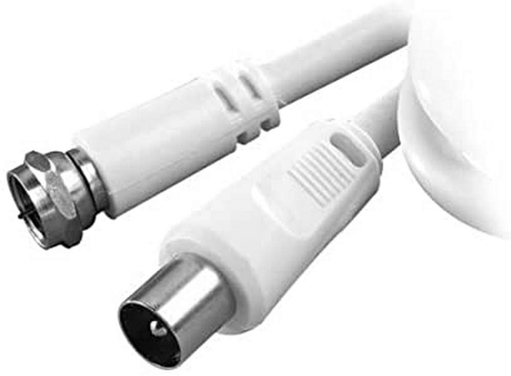 Vivanco SAT Empfängeranschlusskabel F-Stecker  Koaxstecker, 3m 3,0m F-Stecker - Koax-Stecker Single,