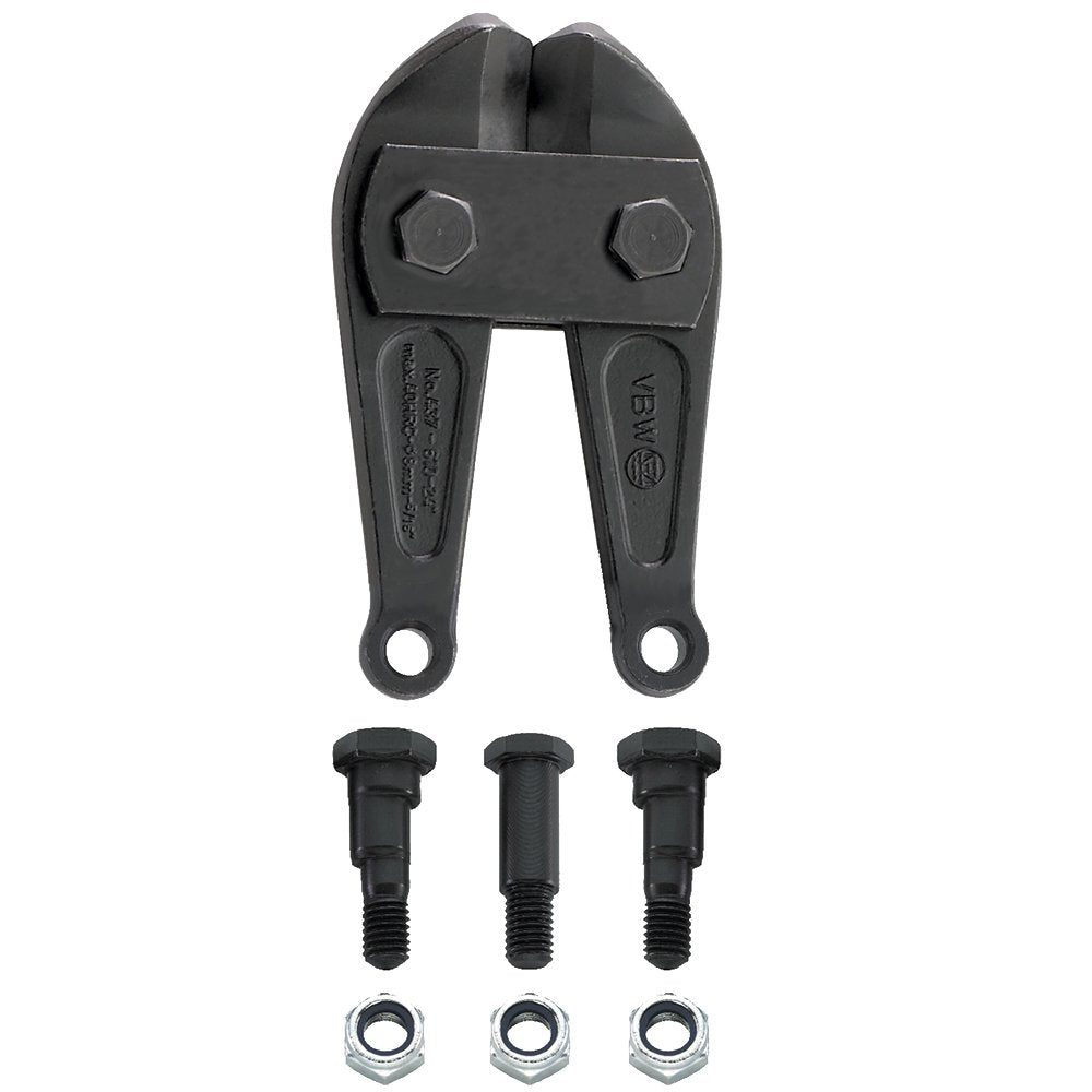 VBW 437131 Bolzen-Bündigschneider 45°, Ersatzmesserkopf 460mm 460 mm Silber