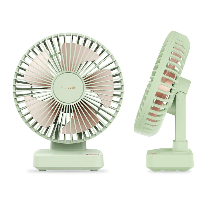 Funme Tischventilator 10000mAh Akku 29H, 90° Neigbar 3-Stufen Desktop Ventilator Leiser, Ventilator