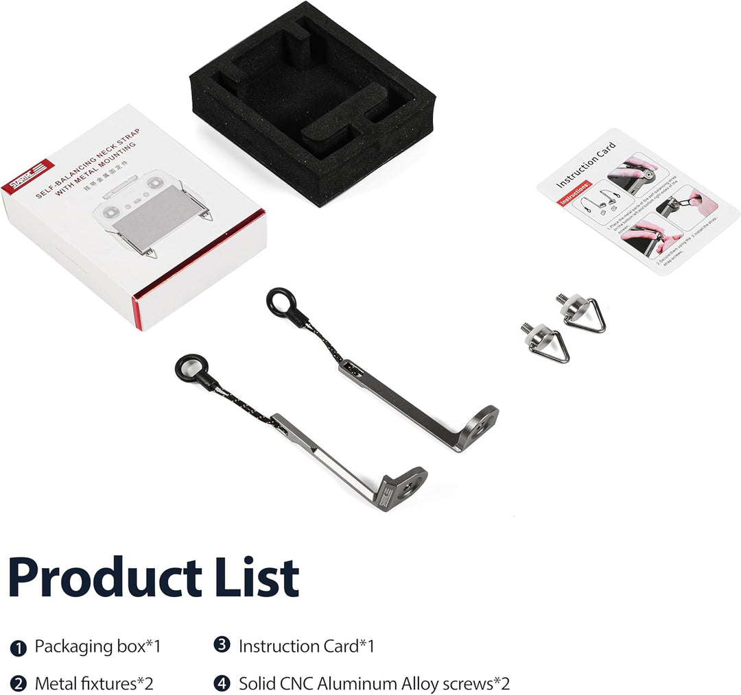 STARTRC 2-IN-1 Avata 360 Fly More Combo Gurt Metallbefestigungen für DJI LITO X1/RC/RC 2 Mini 5/4/3