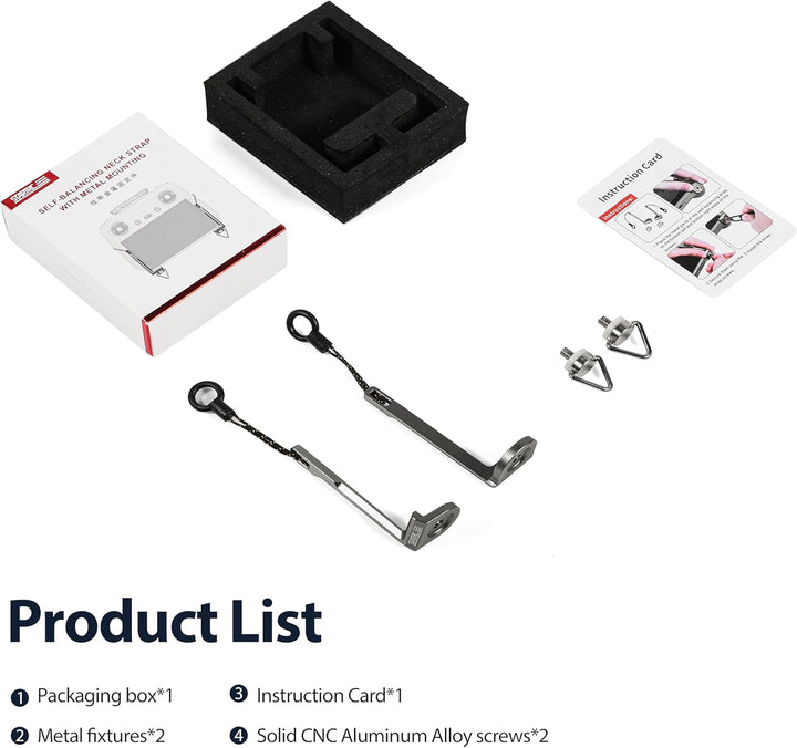 STARTRC 2-IN-1 Avata 360 Fly More Combo Gurt Metallbefestigungen für DJI LITO X1/RC/RC 2 Mini 5/4/3