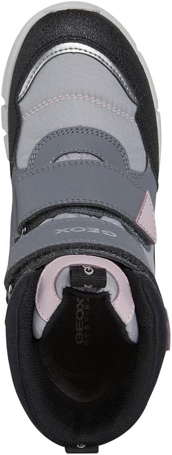 Geox Mädchen J Flexyper Girl B Ab Stiefeletten 28 EU Grey Pink, 28 EU Grey Pink