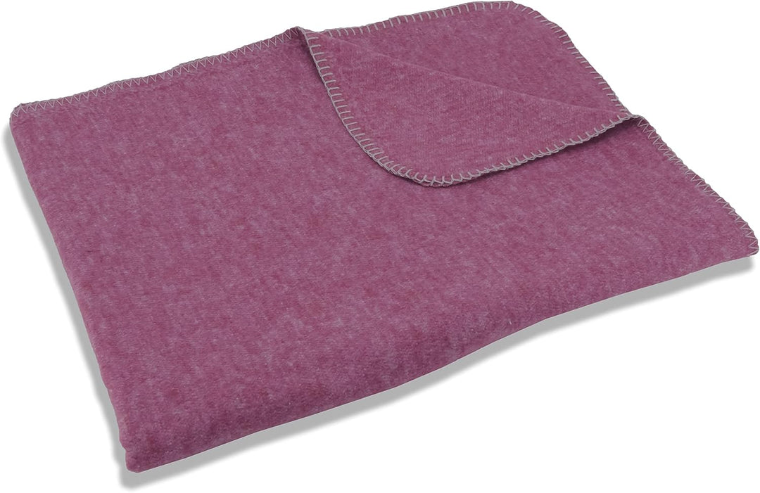 sleepling Kuscheldecke Made in Germany, kleine Sofadecke, 75 x 120 cm,Made in Green, waschbar, hellb