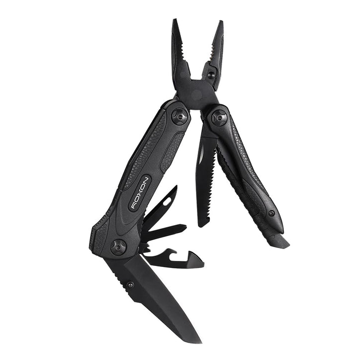 ROXON CM1349 Spark Multitool-Zange, 14-in-1 Multifunktionswerkzeuge, Klappzange, Mehrzweck-Outdoor-Ü