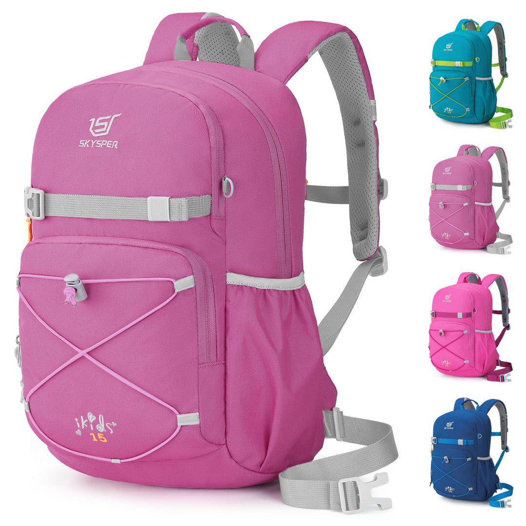 SKYSPER Kinderrucksack 15L komfortabler Wanderrucksack Kinder Rucksack Wandern für Jungen & Mädchen