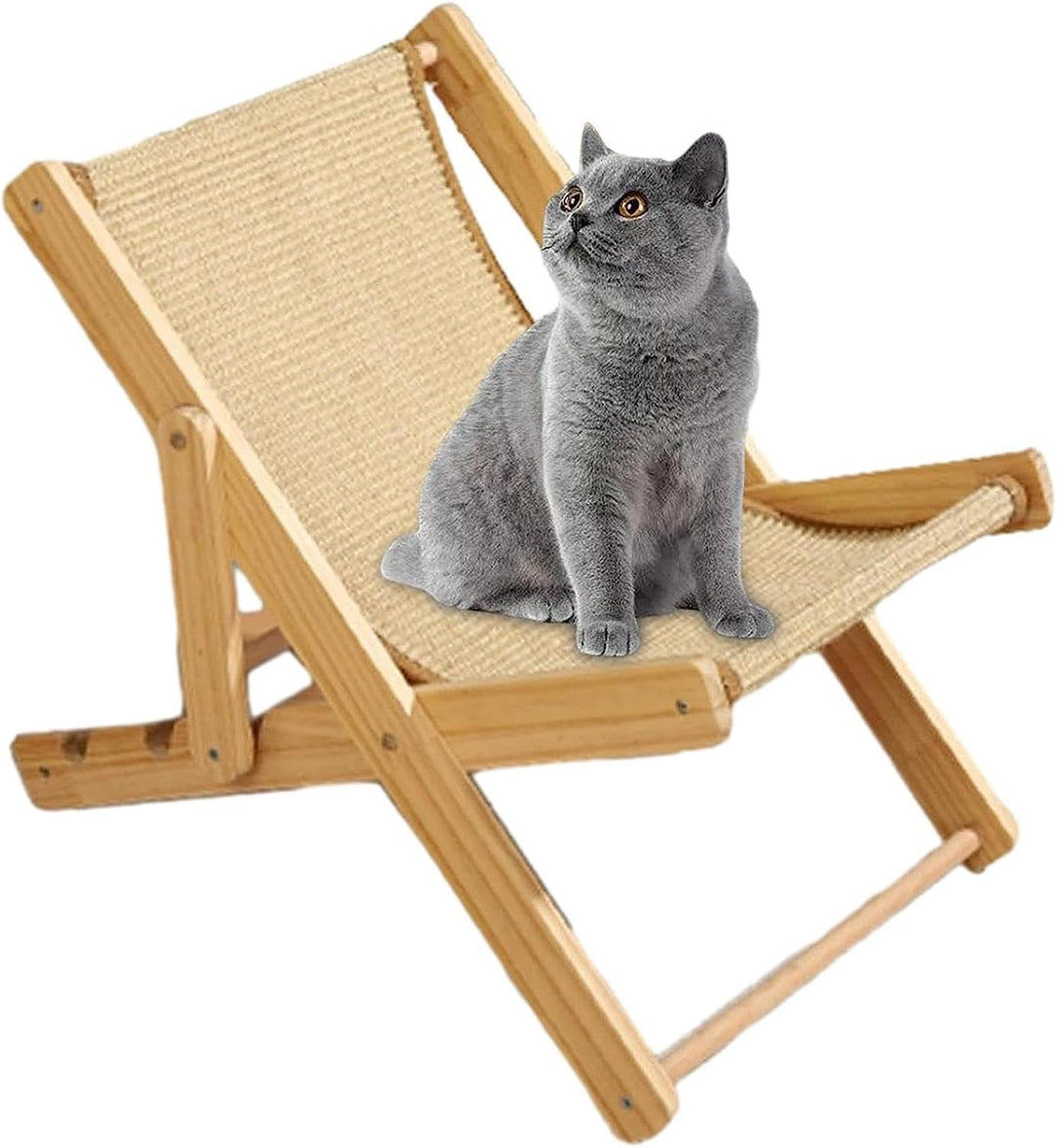 Katzen Sisal Stuhl, Katzenstuhl Sisal. Katzen Liegestuhl Mit Vier Gängen Verstellbar, Katzen Liegest