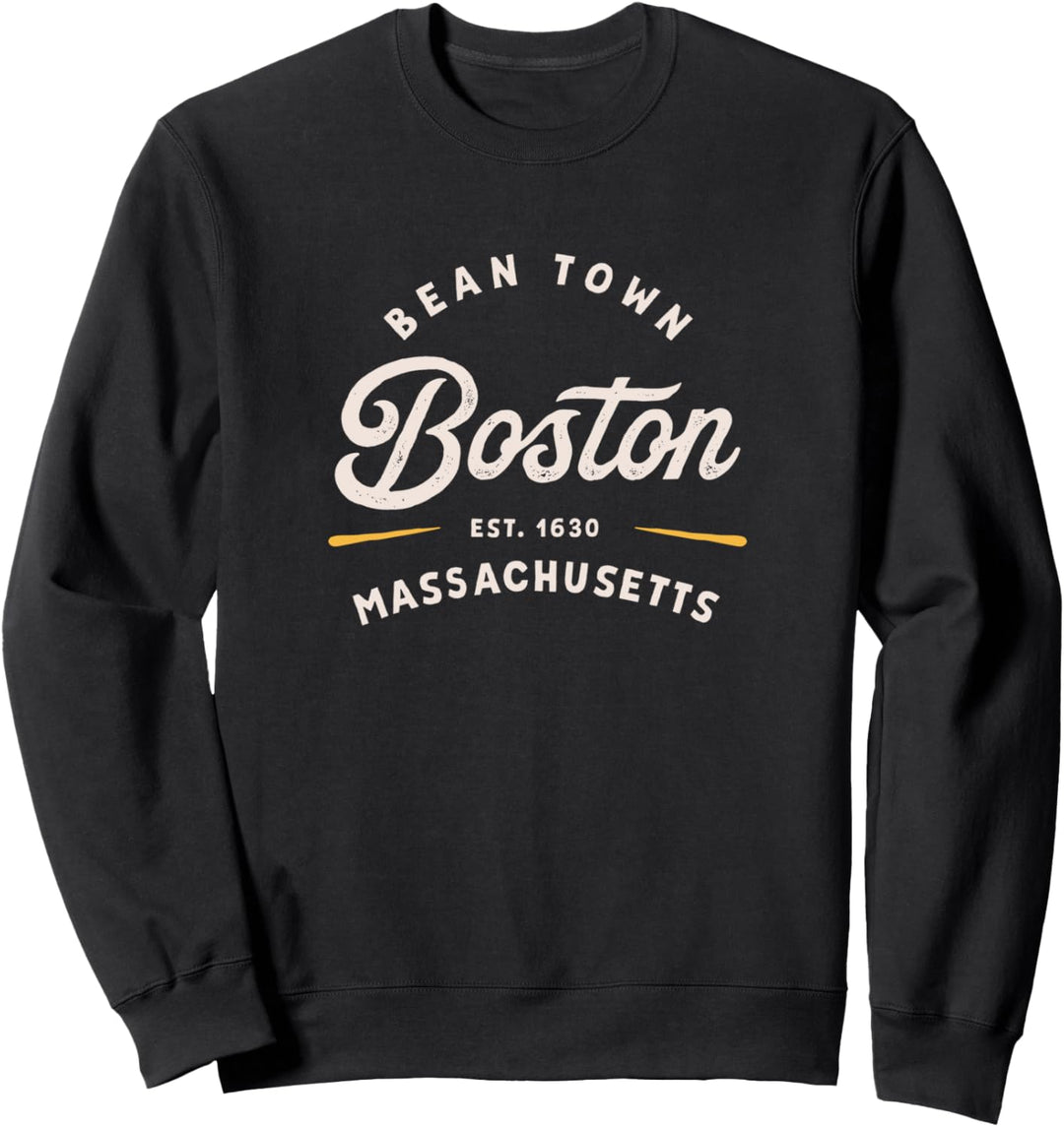 Beantown Classic Retro Vintage Boston Massachusetts 1630 USA Sweatshirt