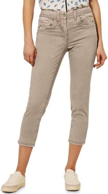 Cecil Damen Hose 26W / 26L Almond Cream Beige, 26W / 26L Almond Cream Beige