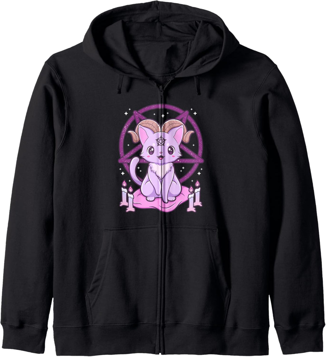 Kawaii Pastell Goth Krampus Niedlich Gruselig Gothic Kapuzenjacke