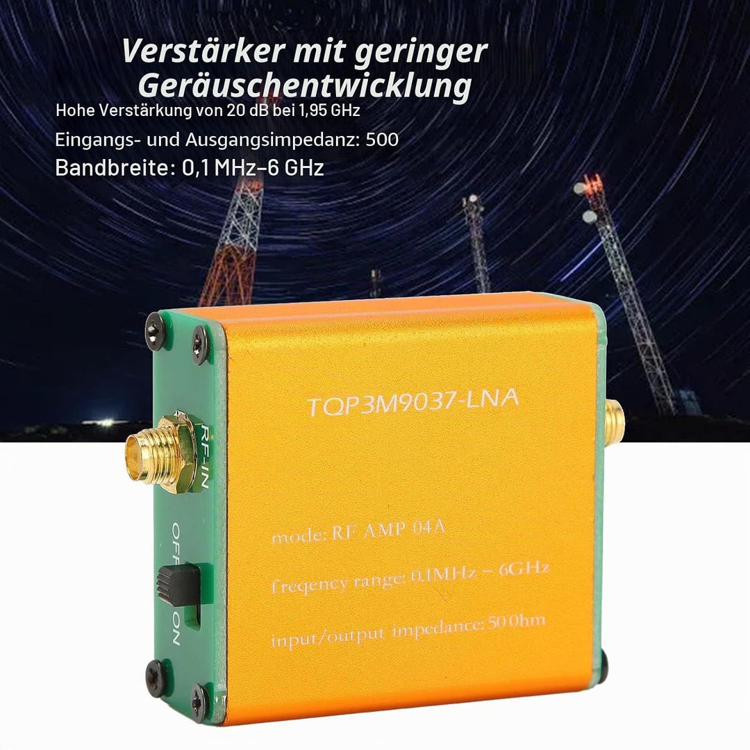 HF Verstärker, LNA Modul Verstärkung 20DB Audioverstärker RF Verstärkermodul 0.1MHz-6GHz Frequenzfäh