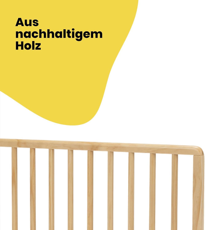 Safety 1st Wooden Bed Rail 110cm, Bettgitter Rausfallschutz, 18 Monate–5 Jahre, Verstellbares Bettsc