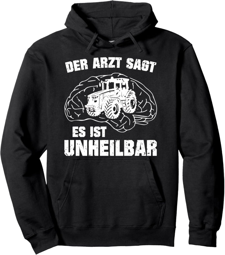 Traktor Fun Shirt Geschenkidee für Bauer Landwirt Pullover Hoodie