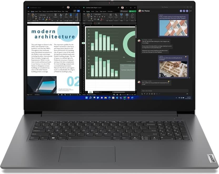 Lenovo 17,3 Zoll FullHD Notebook - Intel Core i3 1315U, 6 Kerne, 4.50 GHz, 16 GB DDR4, 512 GB SSD, I