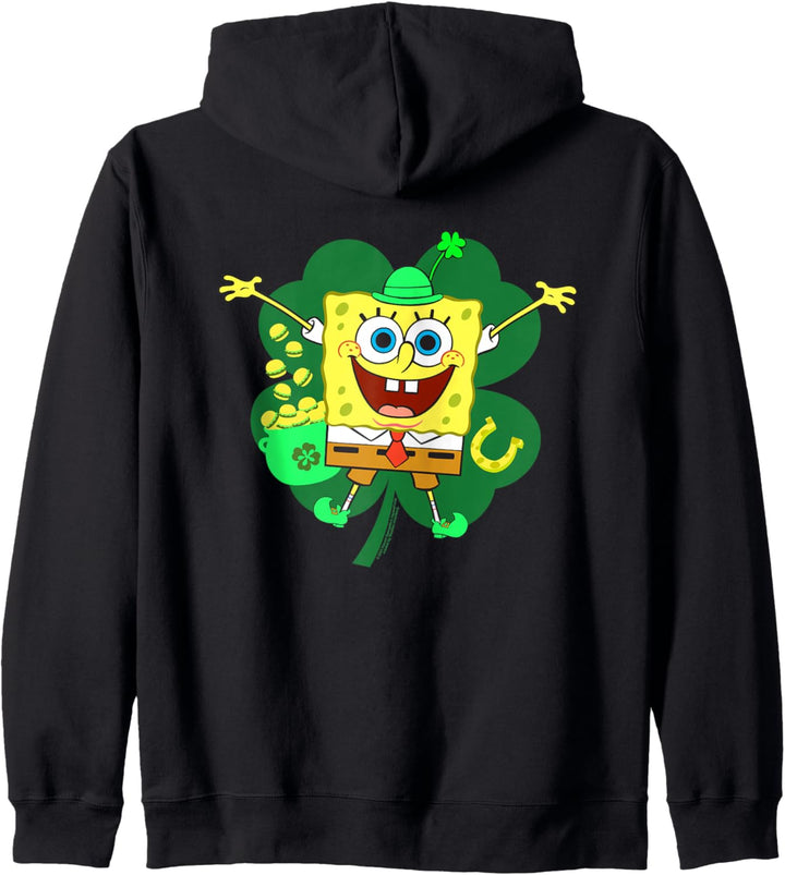 SpongeBob SquarePants St. Patrick's Day Four Leaf Clover Kapuzenjacke