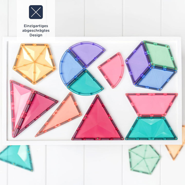 Connetix Erweiterungspaket Pastellform, 48 Stück, Mehrfarbig