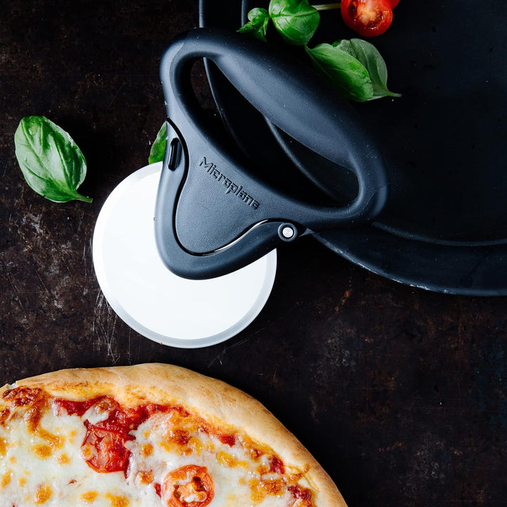 Microplane Pizza Schneider Rad Roller Edelstahl Schwarz Schwarz (Rad Roller), Schwarz (Rad Roller)