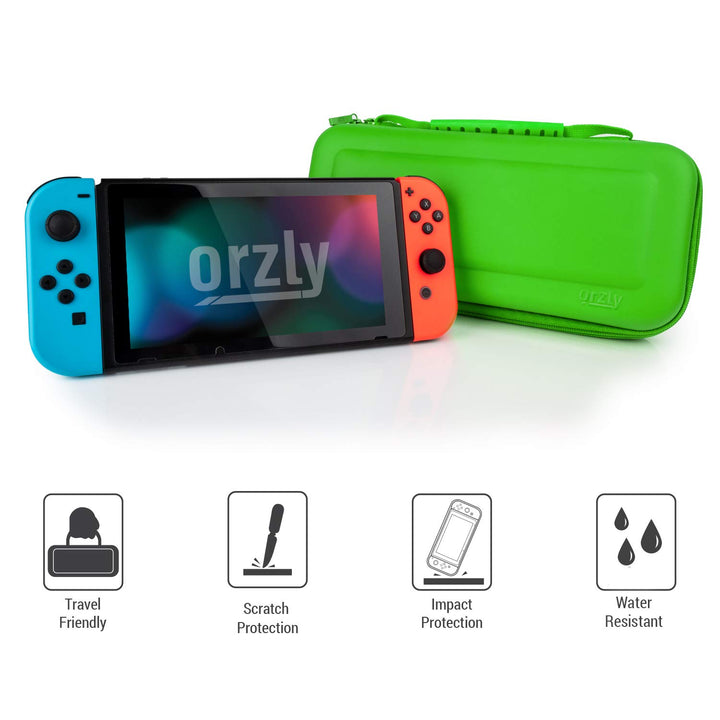 Tragetasche Kompatibel mit Nintendo Switch und New Switch OLED-Konsole - Schwarze schützende Hülle,