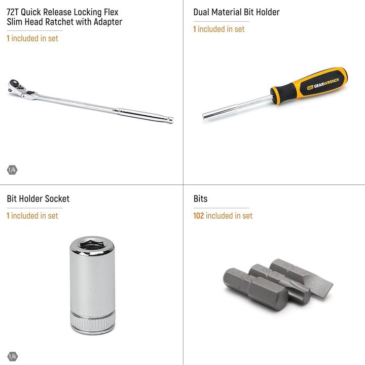 Gearwrench Modulare Treiber Mechaniker-Werkzeug-Set, Mechaniker-Werkzeug-Set