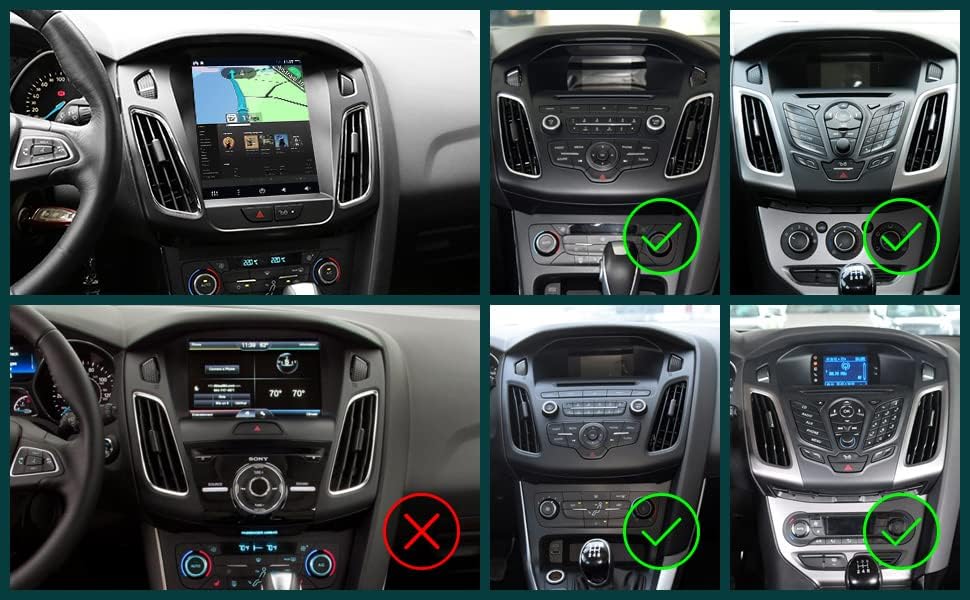 [6GB+128GB] Android 14 2 Din Autoradio für Ford Focus (2010-2014)-[Integriertes CarPlay/Android Auto